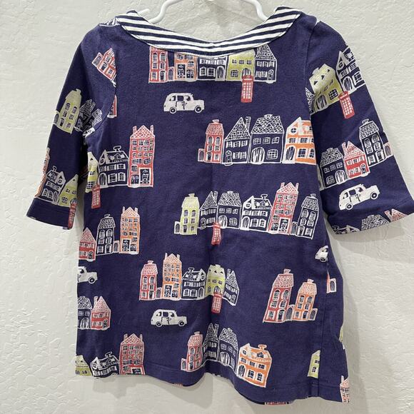 Mini Boden Blue Houses Tunic - Picture 5 of 7